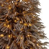 Enchanted &amp; Evergreen Selma Midnight Snow LED Christmas Tree