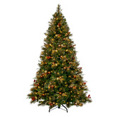 Enchanted &amp; Evergreen Palmer Deluxe Mountain Pine LED Christmas Tree