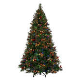 Enchanted &amp; Evergreen Palmer Deluxe Mountain Pine LED Christmas Tree