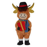 Enchanted &amp; Evergreen Oliver Highland Cow LED Christmas Decoration