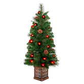 Enchanted &amp; Evergreen Mason Sable Fir LED Potted Christmas Tree