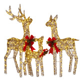 Enchanted &amp; Evergreen 3 Piece Alto Reindeer LED Christmas Decoration Set