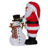 Enchanted &amp; Evergreen Nixon Santa &amp; Snowman LED Christmas Decoration