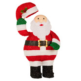 Enchanted &amp; Evergreen Austin Santa with Hat LED Christmas Decoration
