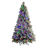 Enchanted &amp; Evergreen Roche Alpine Snow LED Christmas Tree