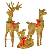 Enchanted &amp; Evergreen 3 Piece Luna Reindeer LED Christmas Decoration Set
