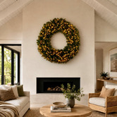 Enchanted &amp; Evergreen 152cm Haines Nordic Pine LED Christmas Wreath