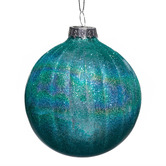 Enchanted &amp; Evergreen Teal Glass Baubles