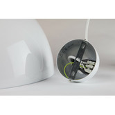 Retro Glow White Kings Metal Pendant Light