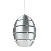 Retro Glow White Collaroy 1 Light Metal Pendant