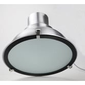 Retro Glow Chrome Bronte 1 Light Aluminium Pendant