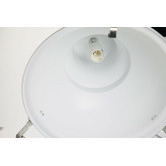 Retro Glow Chrome Bronte 1 Light Aluminium Pendant
