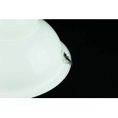 Retro Glow White Bronte 1 Light Aluminum Pendant