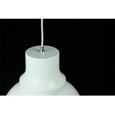 Retro Glow White Bronte 1 Light Aluminum Pendant