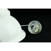 Retro Glow White Bronte 1 Light Aluminum Pendant