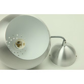 Retro Glow Silver Paradise 1 Light Aluminium Pendant