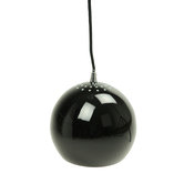 Retro Glow Black Paradise 1 Light Aluminium Pendant