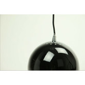 Retro Glow Black Paradise 1 Light Aluminium Pendant