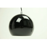 Retro Glow Black Paradise 1 Light Aluminium Pendant