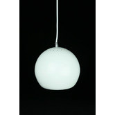 Retro Glow White Paradise 1 Light Aluminium Pendant  