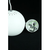 Retro Glow White Paradise 1 Light Aluminium Pendant  