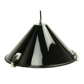 Retro Glow Black Manns 1 Light Metal Pendant