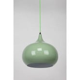 Retro Glow Green Sellicks 1 Light Metal Pendant