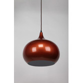 Retro Glow Pearl Copper Sellicks 1 Light Metal Pendant