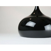 Retro Glow Black Aldinga 1 Light Metal Pendant