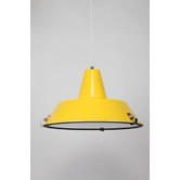 Retro Glow Luminous Yellow Coogee 1 Light Aluminum Pendant