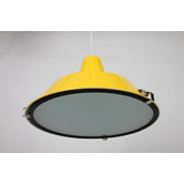 Retro Glow Luminous Yellow Coogee 1 Light Aluminum Pendant
