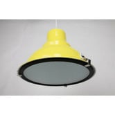Retro Glow Yellow Bronte 1 Light Pendant 