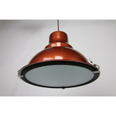 Retro Glow Pearl Copper Bronte 1 Light Aluminum Pendant