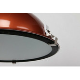 Retro Glow Pearl Copper Bronte 1 Light Aluminum Pendant
