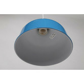 Retro Glow Light Blue 1 Light Metal Pendant