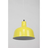 Retro Glow Luminous Yellow Jones 1 Light Metal Pendant