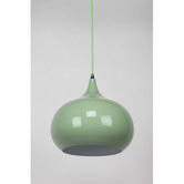 Retro Glow Mini Kirke 1 Light Pendant in Light Green