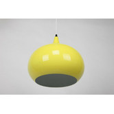 Retro Glow Mini Kirke 1 Light Pendant in Luminous Yellow