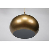 Retro Glow Mini Kirke 1 Light Pendant in Pearl Gold