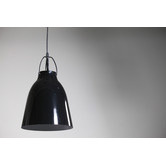 Retro Glow Curl Curl 1 Light Steel Pendant