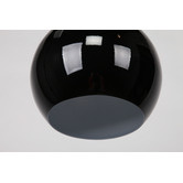 Retro Glow Black Airlie 1 Light Metal Pendant 
