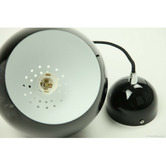 Retro Glow Black Airlie 1 Light Metal Pendant 