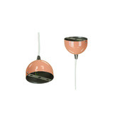 Retro Glow Beige Red Airlie Metal Pendant Light