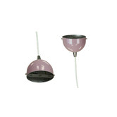 Retro Glow Pastel Violet Airlie 1 Light Metal Pendant 