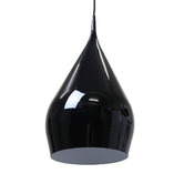 Retro Glow Black Angels 1 Light Metal Pendant 