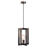 Retro Glow Brass Avalon 1 Light Metal Pendant 