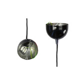Retro Glow Black Kipr 1 Light Aluminium Pendant 