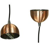 Retro Glow Copper Bathers 1 Light Aluminum Pendant