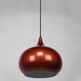 Retro Glow Pearl Copper Sellicks 1 Light Metal Pendant