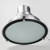 Retro Glow Chrome Bronte 1 Light Aluminium Pendant